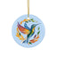 Hummingbird Rainbow Ceramic Ornament —  2 Shape Options