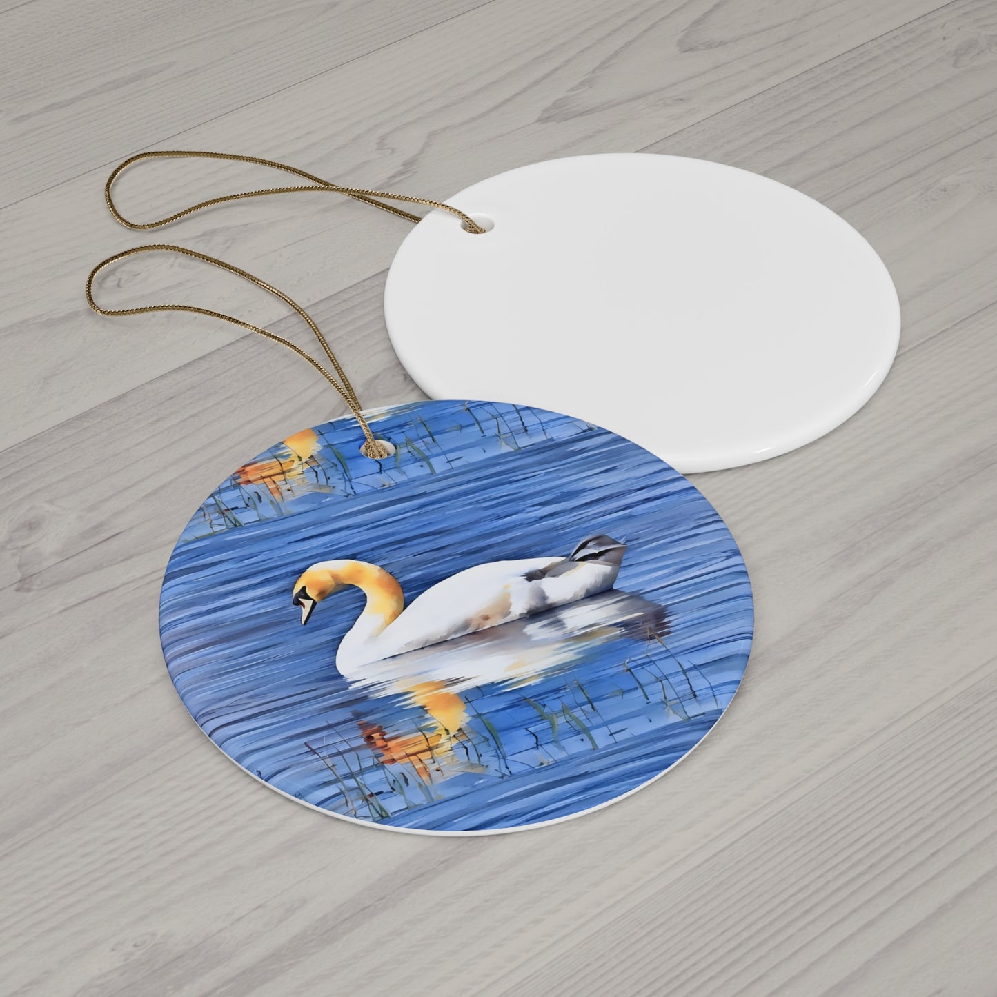 Irish Swam Ceramic Ornament — 4 Shape Options