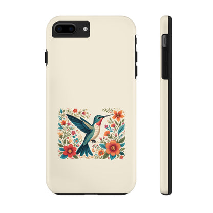 Hummingbird in Bloom Tough Phone Cases