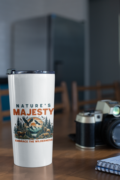 Nature's Majesty Tumbler | 20oz Travel Mug for Adventurers