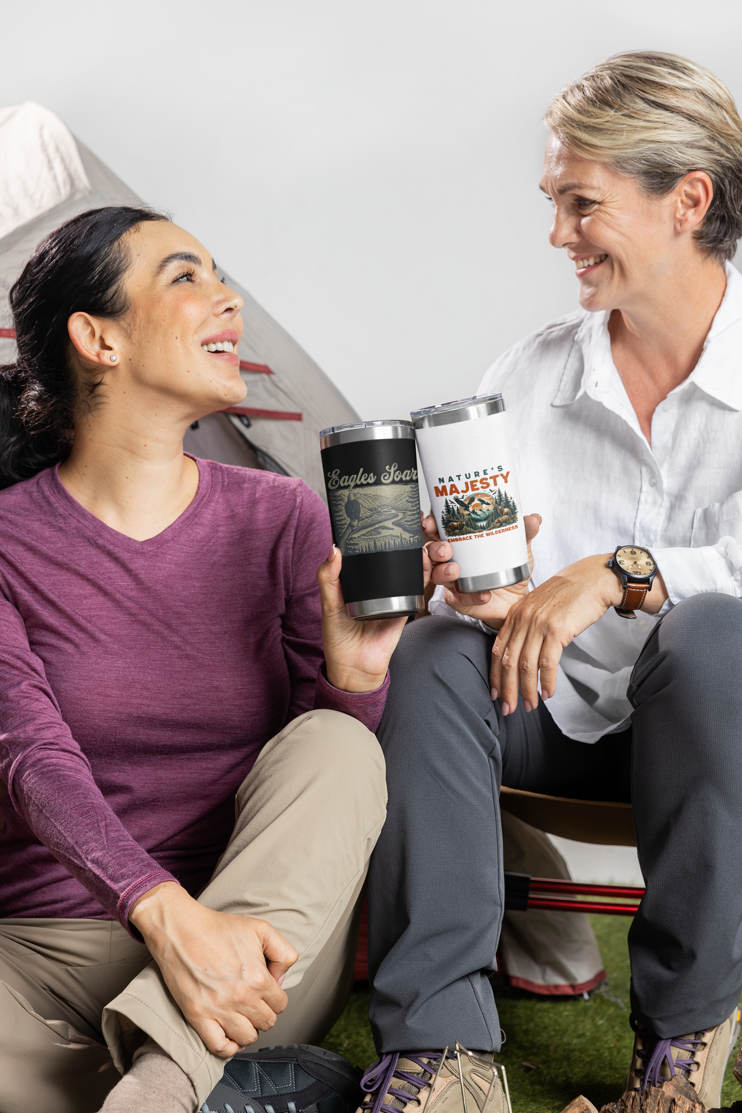 Nature's Majesty Tumbler | 20oz Travel Mug for Adventurers