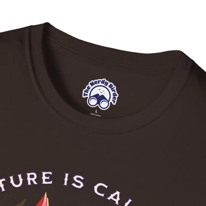Nature Is Calling Birding Unisex Softstyle T-Shirt