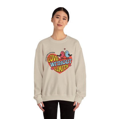 Love Without Limits Crewneck Sweatshirt | Unisex Heavy Blend™ | Cozy Gift for Couples