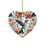 Hummingbird Blooms Ceramic Ornament —4 Shapes