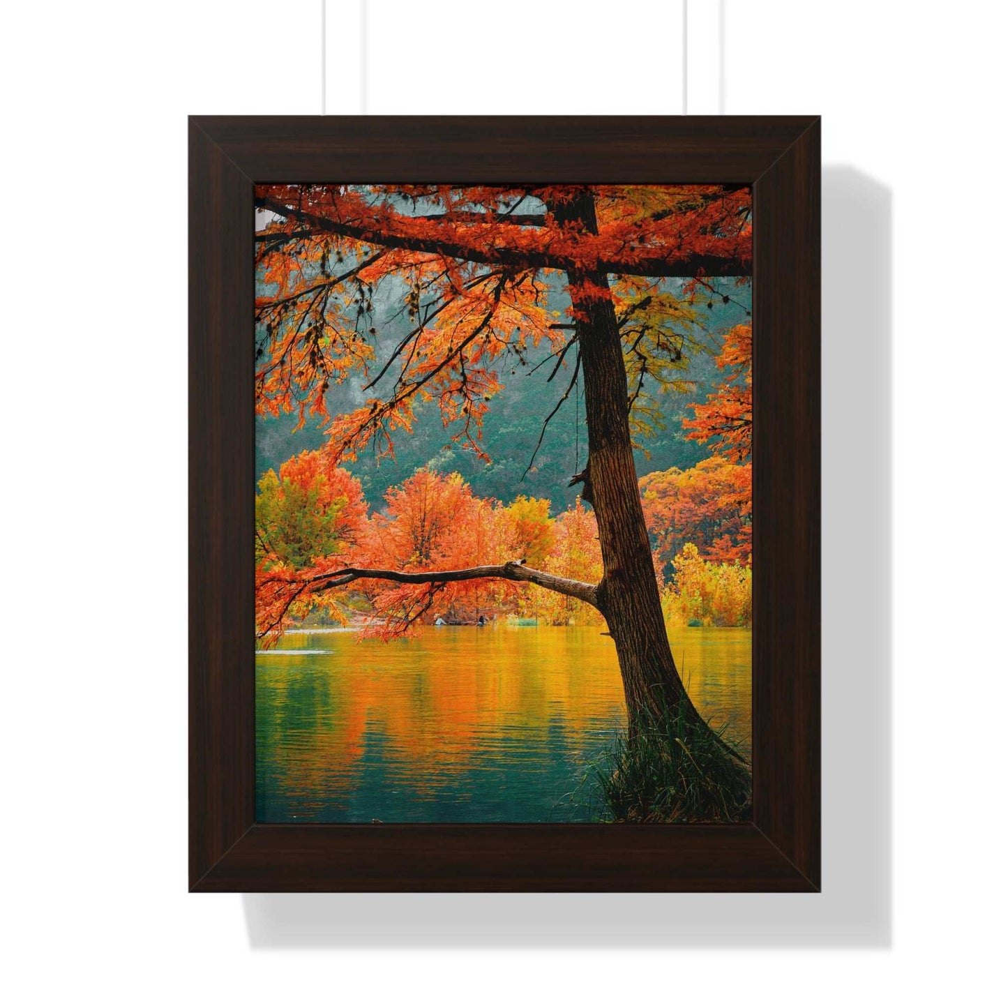Autumn Serenity Framed Vertical Poster - Nature Wall Art for Home Decor