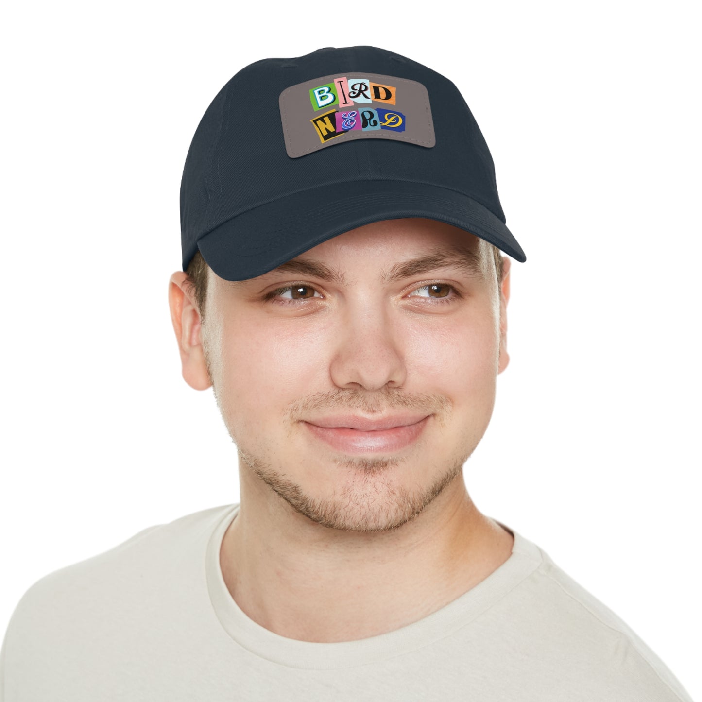 The Nerdy Birder - Bird Nerd Dad Hat with Leather Patch, Casual Cap for Bird Lovers, Unique Gift for Birdwatching, Outdoor Adventure Hat, Unisex