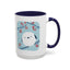 Cute Bird & Cherry Blossom Accent Coffee Mug - 11oz & 15oz