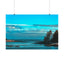 Serene Coastal Matte Horizontal Poster - Ocean Landscape Decor