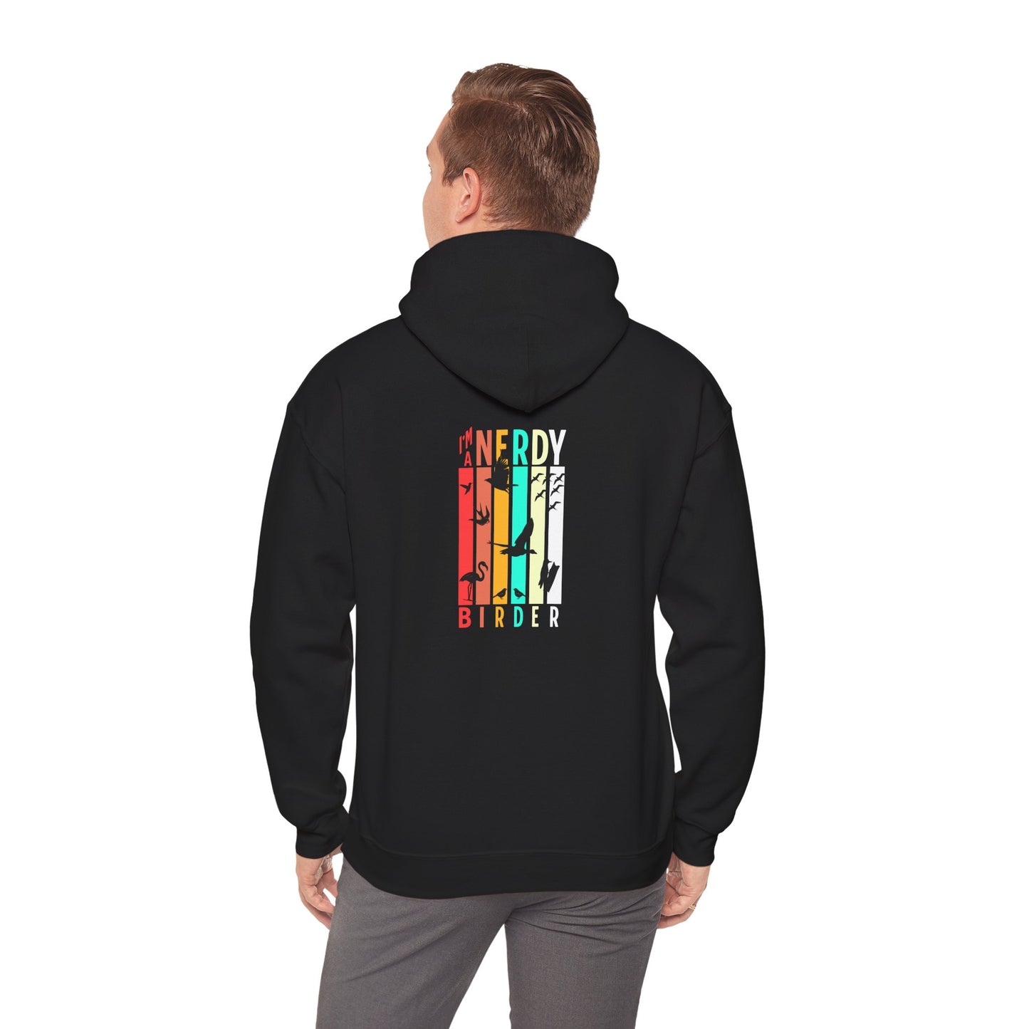 The Nerdy Birder - "I'm A Nerdy Birder" Back Design Unisex Hoodie - Cozy Sweatshirt for Nature Lovers