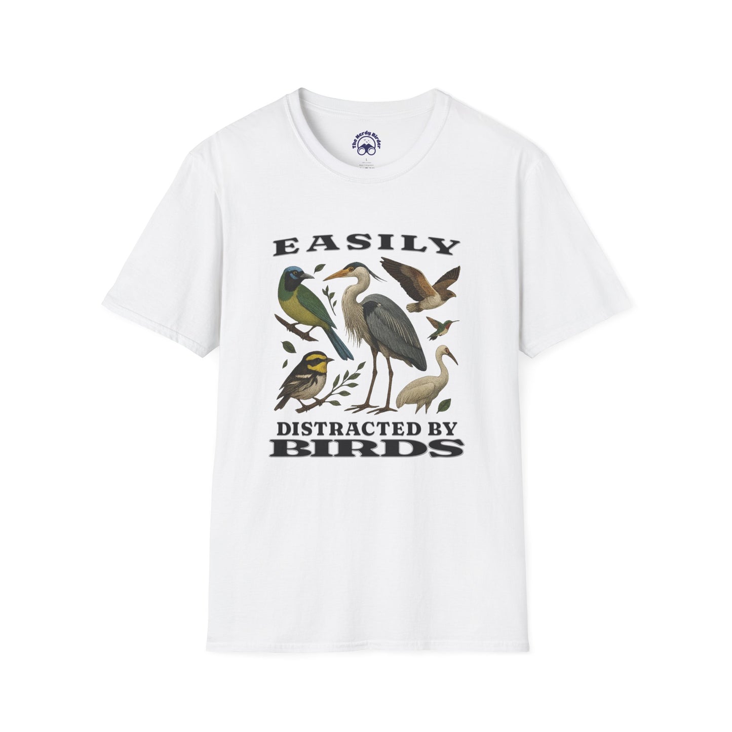 Easily Distracted by Birds Graphic T-Shirt