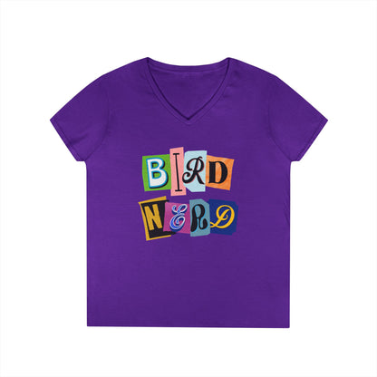 Bird Nerd Ladies' V-Neck T-Shirt