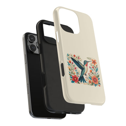 Hummingbird in Bloom Tough Phone Cases