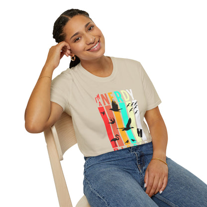 I'm A Nerdy Birder Unisex Softstyle T-Shirt - Nature Lover's Gift