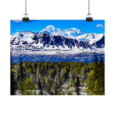 Majestic Mountain Matte Horizontal Poster - Scenic Nature Wall Art