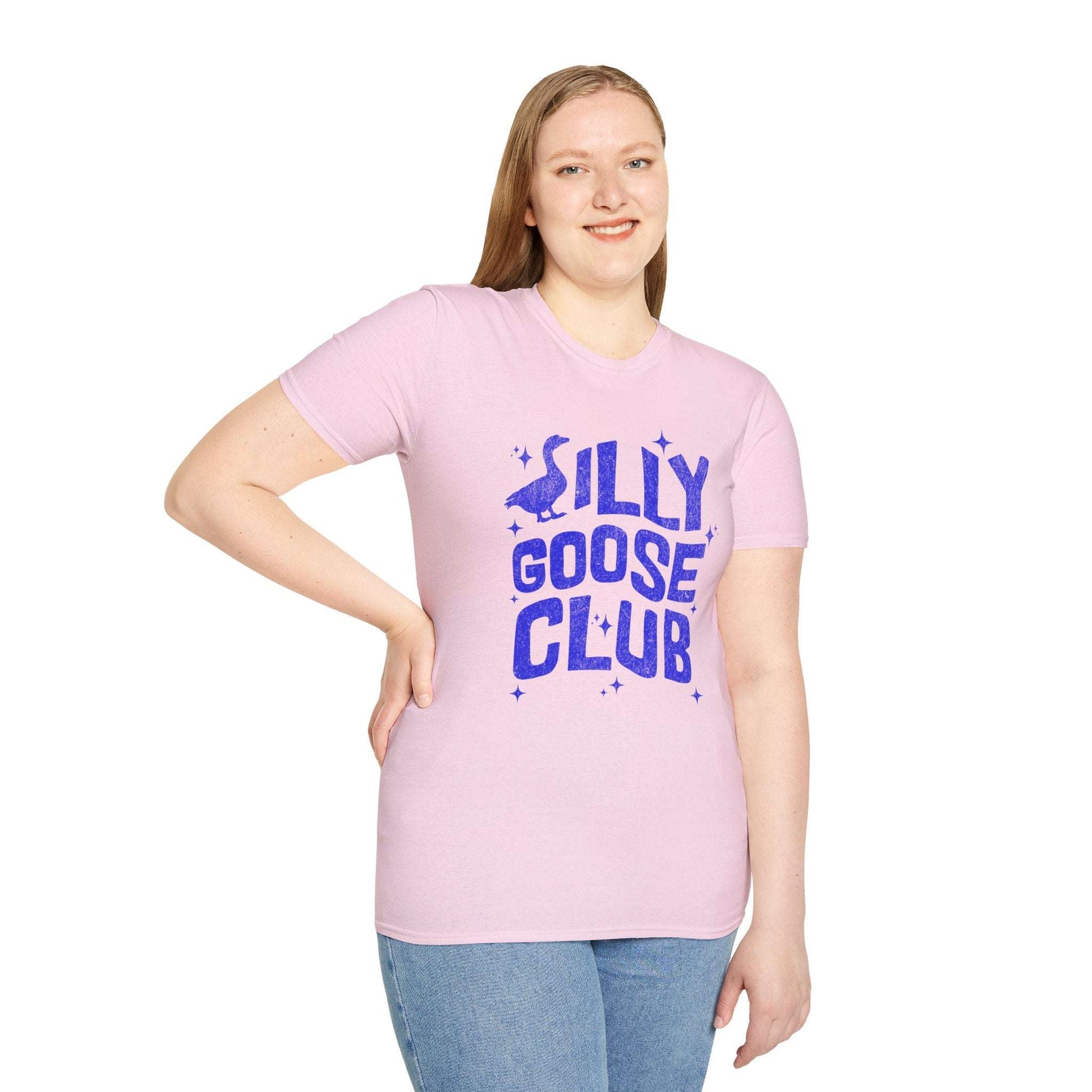 Silly Goose Club Unisex Softstyle T-Shirt - Retro Vibe Tee for Casual Wear