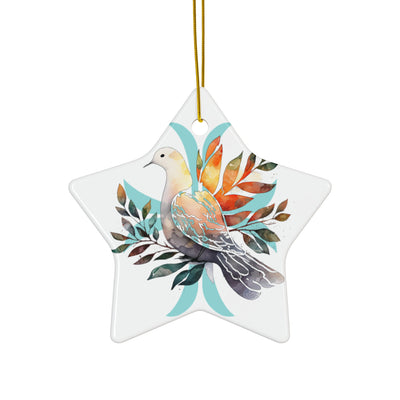 Peaceful Dove Ceramic Ornament