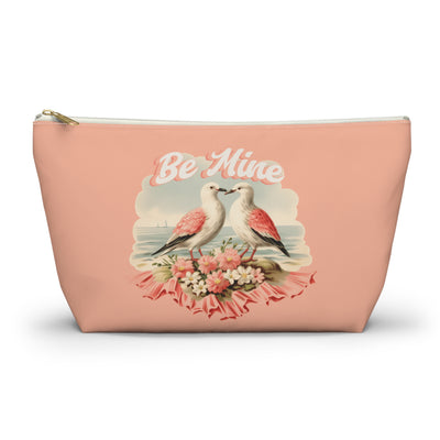 Vintage Inspired - Be Mine - Accessory Pouch - Lovebirds Design