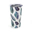 Boho Teal Plumb Feather Print 20oz Tumbler - Stylish Travel Mug for Outdoor Lovers