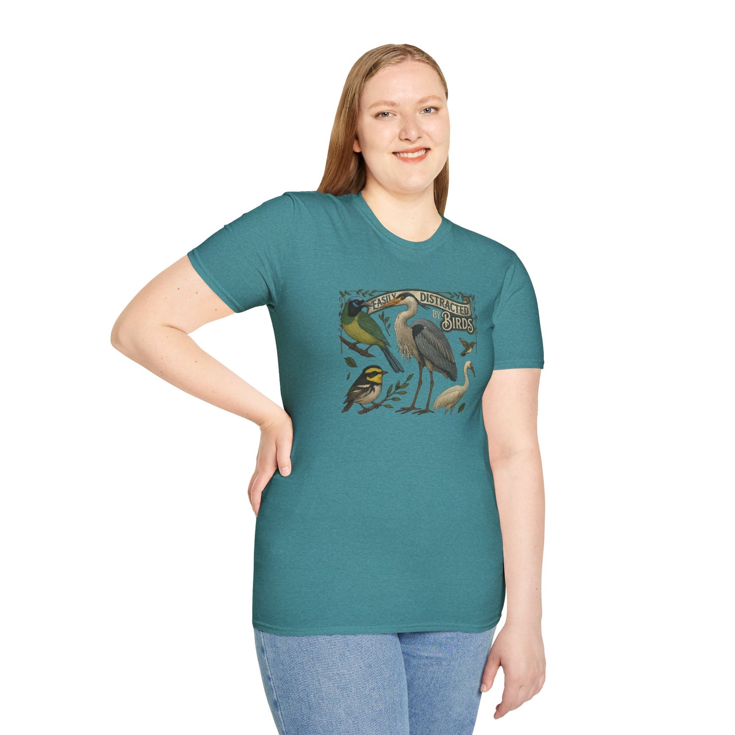 Easily Distracted by Texas Birds Graphic T-Shirt