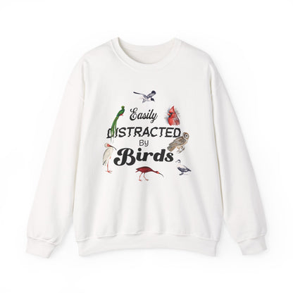 Easily Distracted by Birds Sweatshirt | Unisex Heavy Blend Crewneck
