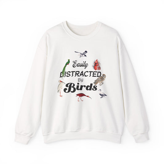 Easily Distracted by Birds Sweatshirt | Unisex Heavy Blend Crewneck