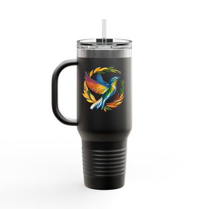 Hummingbird Rainbow Insulated Travel Mug, 40oz