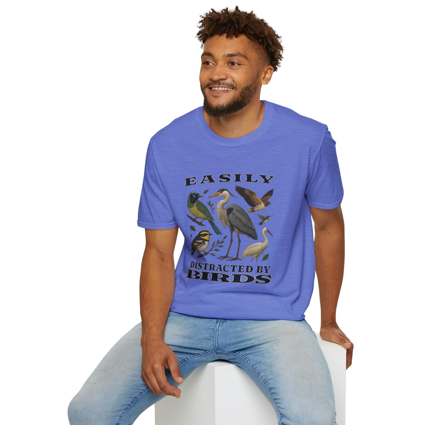 Easily Distracted by Birds Graphic T-Shirt
