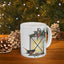 Cozy Lantern-Inspired Ceramic Mug | Perfect for Tea Lovers | Gift for Holidays