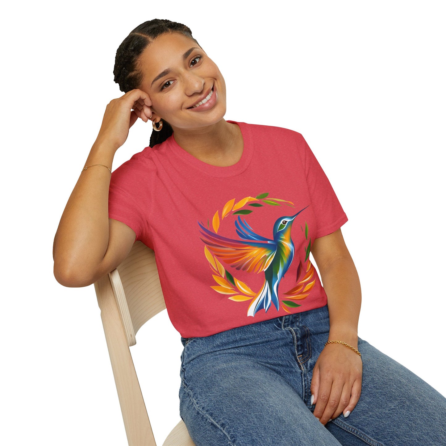Hummingbird Rainbow Softstyle T-Shirt