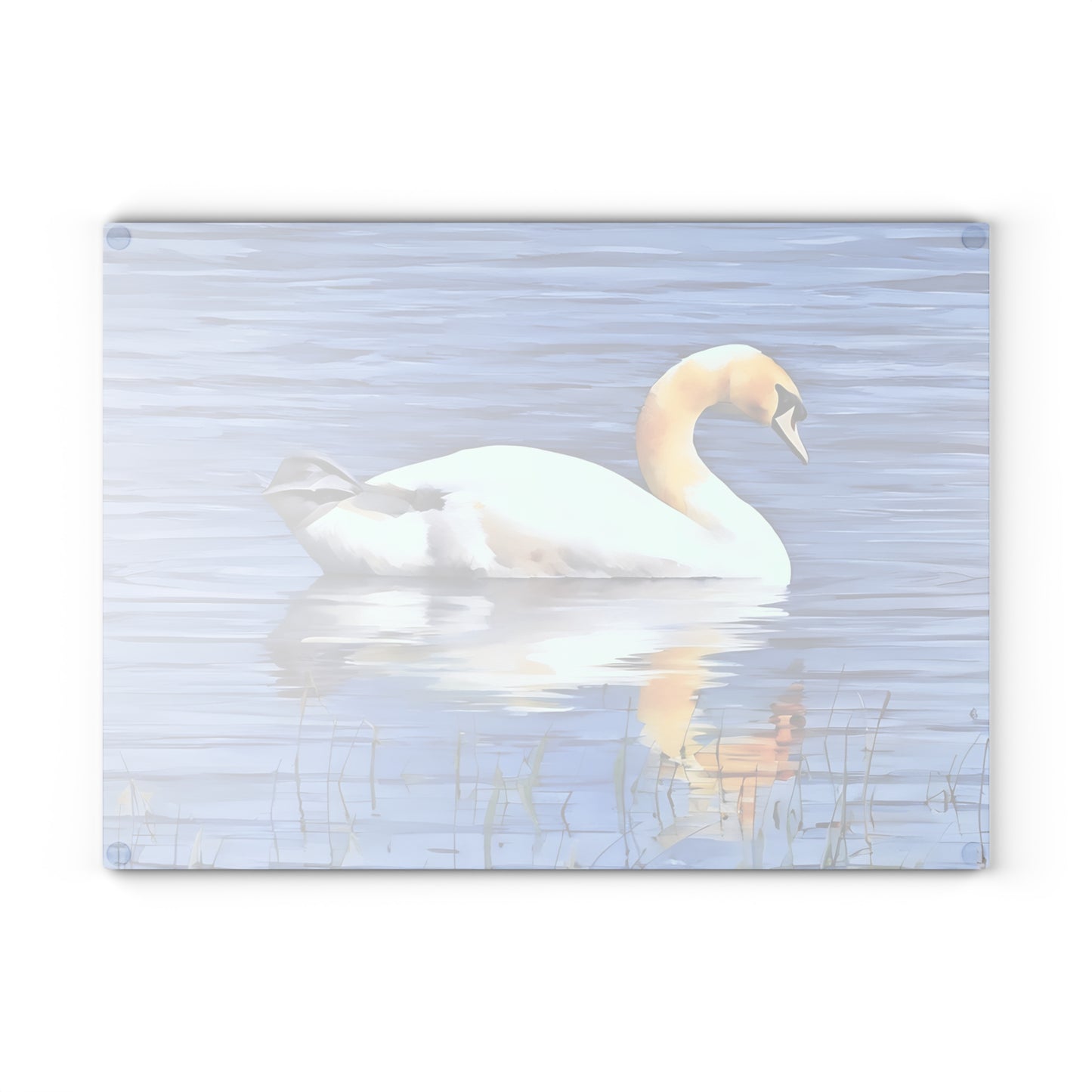 The Nerdy Birder - Irish Swan Glass Cutting Board | Kitchen Décor, Bird Lovers Gift, Beach House Accessory