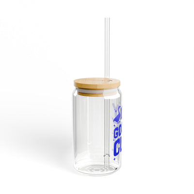 The Nerdy Birder Silly Goose Club 16oz Sipper Glass With Bamboo Lid