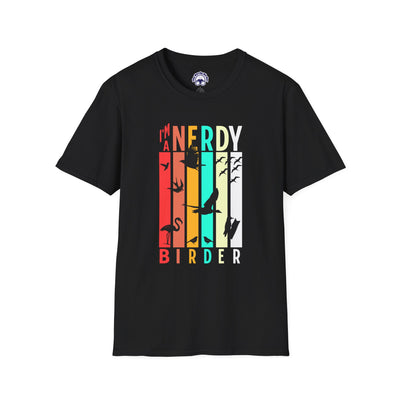 I'm A Nerdy Birder Unisex Softstyle T-Shirt - Nature Lover's Gift