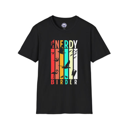 I'm A Nerdy Birder Unisex Softstyle T-Shirt - Nature Lover's Gift
