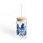 The Nerdy Birder Calm The Flock Down 16oz Sipper Glass With Bamboo Lid