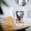The Nerdy Birder Eagle Birder By Nature 16oz Sipper Glass With Bamboo Lid