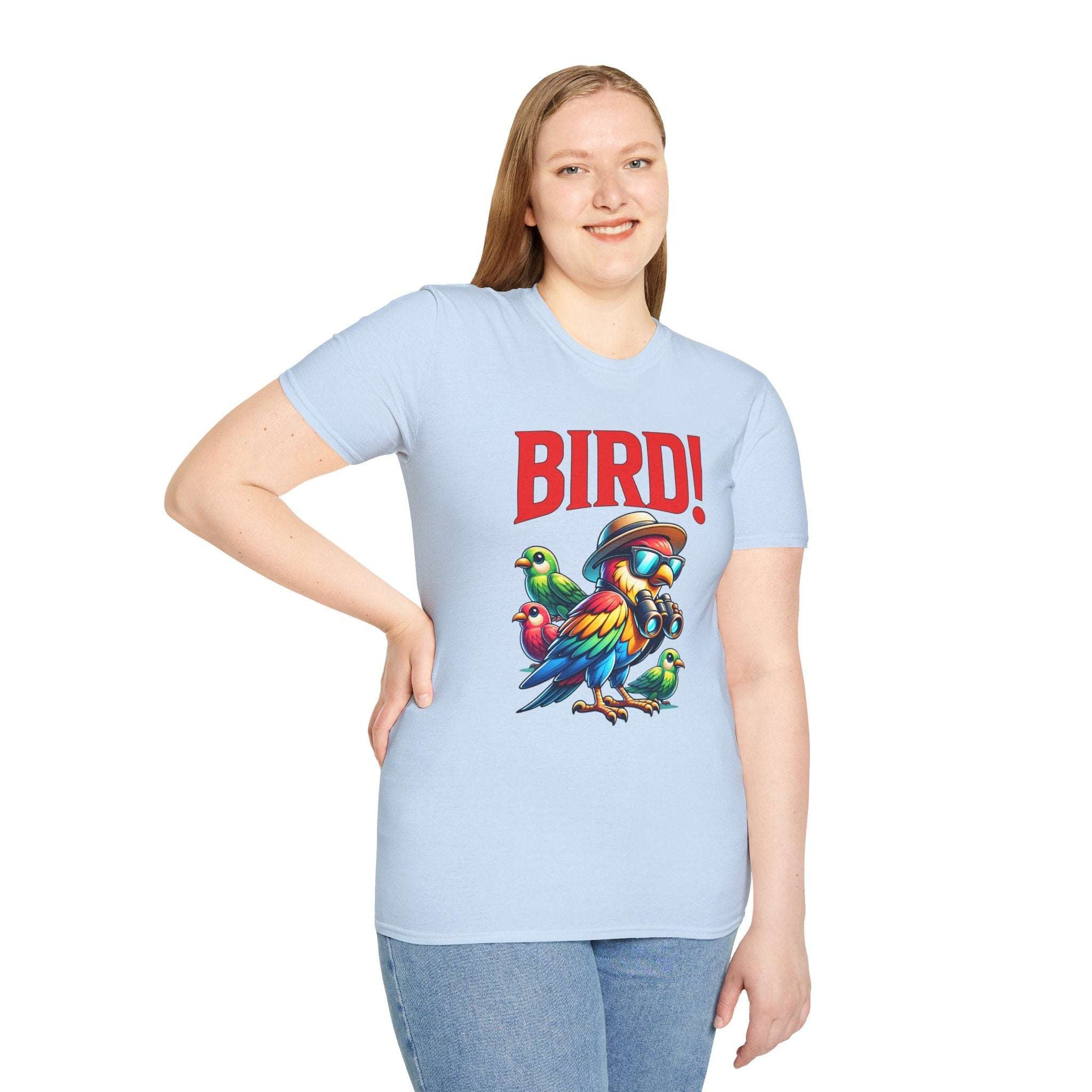 Colorful BIRD! Unisex Softstyle T-Shirt