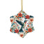 Hummingbird Blooms Ceramic Ornament —4 Shapes