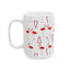 Holiday Flamingo Ceramic Mug – Fun 11oz & 15oz Coffee Cup with Candy Canes Design