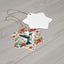 Hummingbird Blooms Ceramic Ornament —4 Shapes