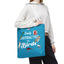 Easily Distracted by Birds Tote Bag in Teal - Fun and Quirky Bird Design for Bird Lovers