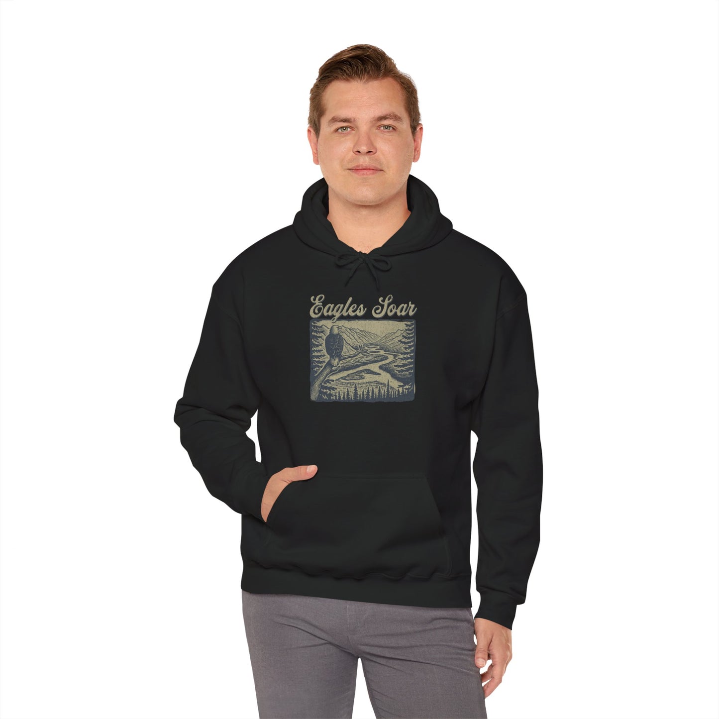 Eagle Soars Unisex Hoodie - Cozy Sweatshirt for Nature Lovers
