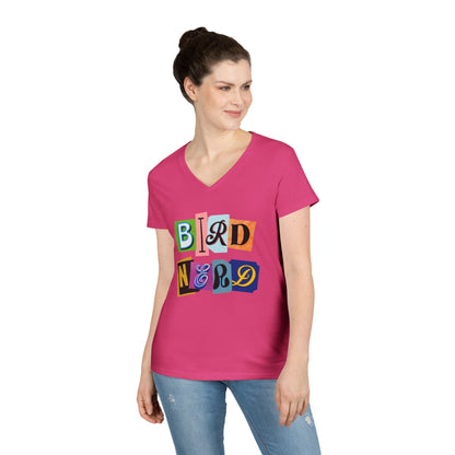 Bird Nerd Ladies' V-Neck T-Shirt