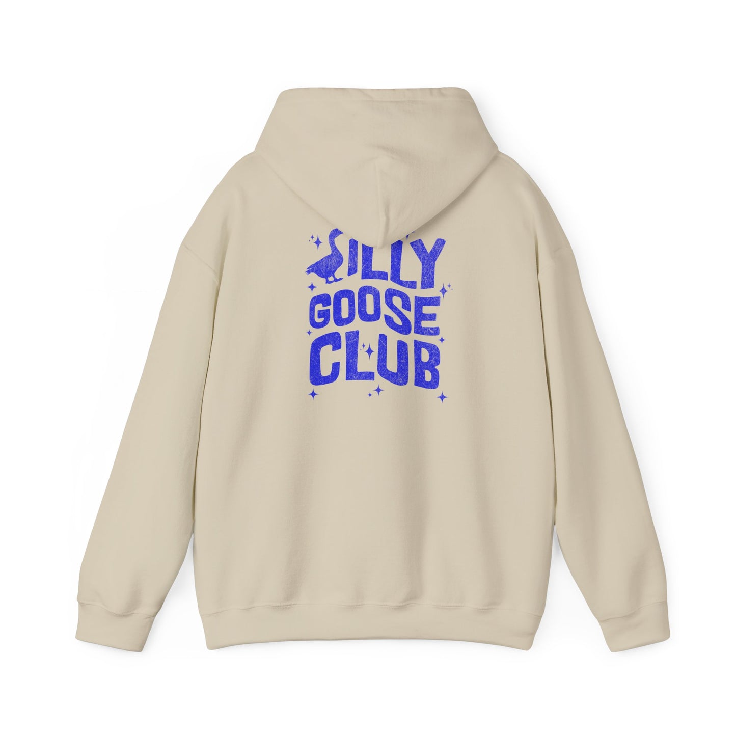 The Nerdy Birder Silly Goose Club Back Design Unisex Hoodie - Cozy Sweatshirt for Nature Lovers