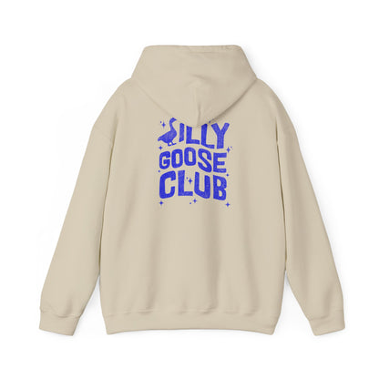 The Nerdy Birder Silly Goose Club Back Design Unisex Hoodie - Cozy Sweatshirt for Nature Lovers