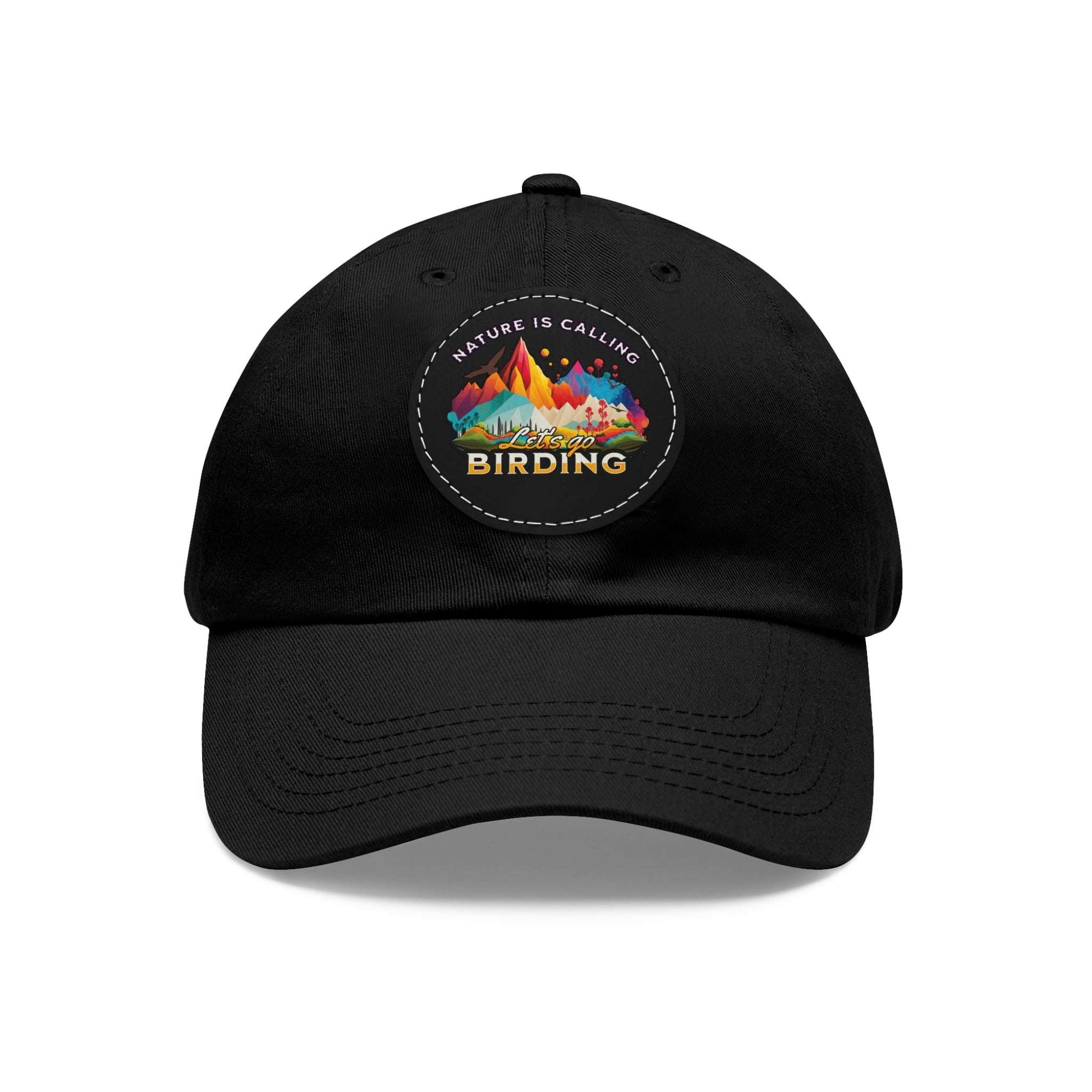 The Nerdy Birder - "Let's Go Birding"  Dad Hat, Leather Patch Cap, Perfect Gift for Dads, Nature Lovers, Casual Style Cap, Summer Accessories