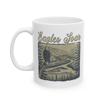 Eagles Soar Ceramic Mug - Perfect for Gifting and Celebrations