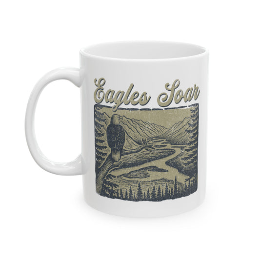 Eagles Soar Ceramic Mug - Perfect for Gifting and Celebrations