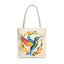 Hummingbird Rainbow Tote Bag - Natural color