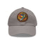 The Nerdy Birder - Modern Rainbow Hummingbird Dad Hat, Leather Patch Cap, Perfect Gift for Dads, Nature Lovers, Casual Style Cap, Summer Accessories