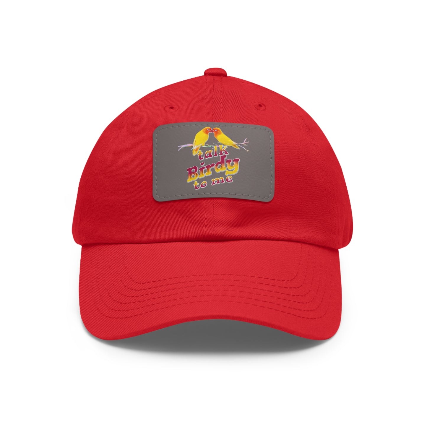 The Nerdy Birder Talk Birdy To Me Dad Hat with Leather Patch Stylish Outdoor Cap